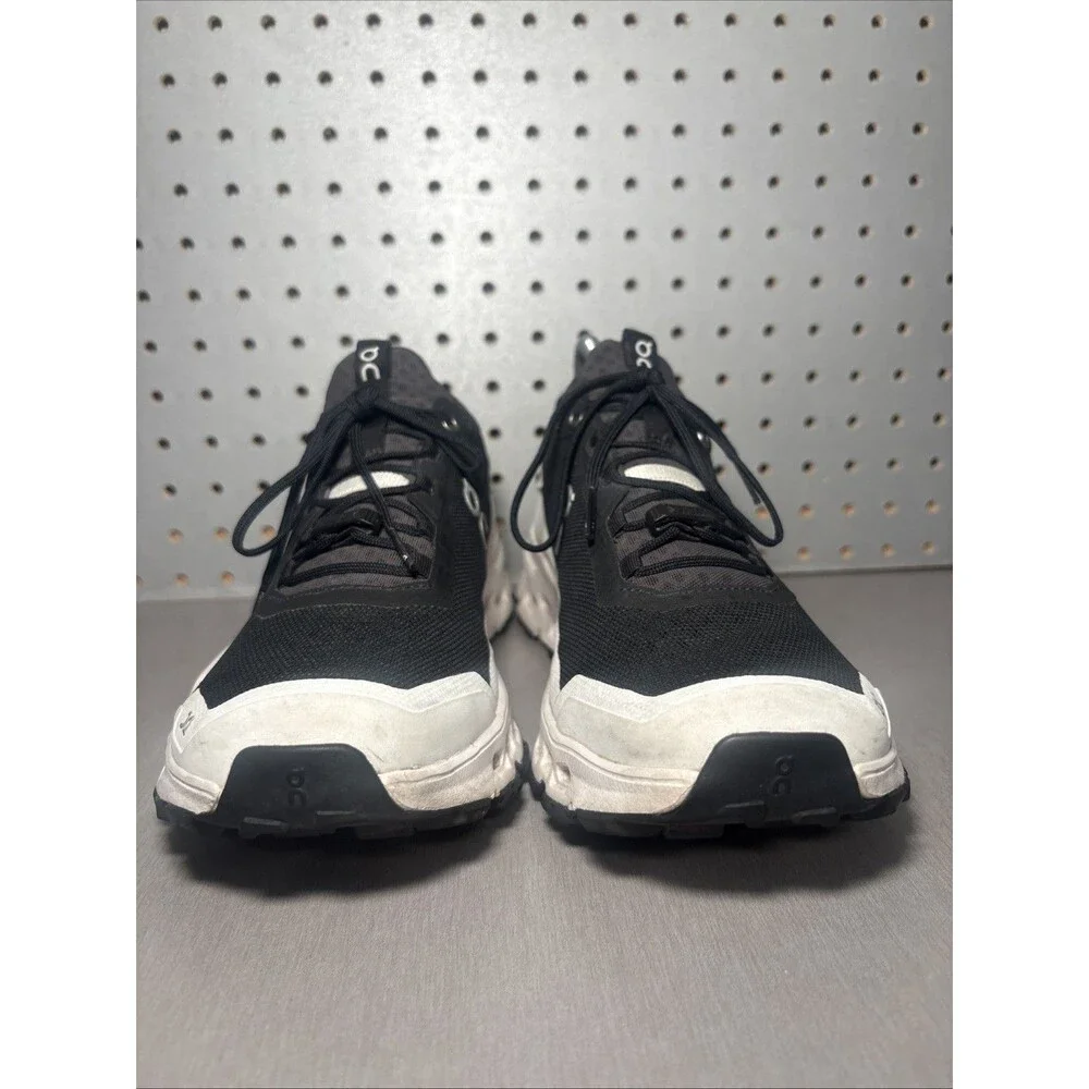 On Cloud Cloudultra Trail Shoes Mens 8.5 Black White Running Sneakers CloudTec